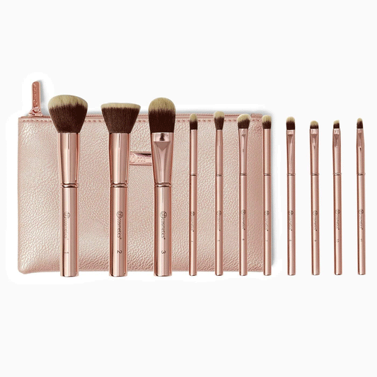 BH Cosmetic Zipper Pouch Makeup Brushes Set (Pack of 11)