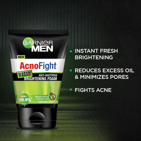 Garnier Men Acno Fight Wasabi Facial Foam 100ml