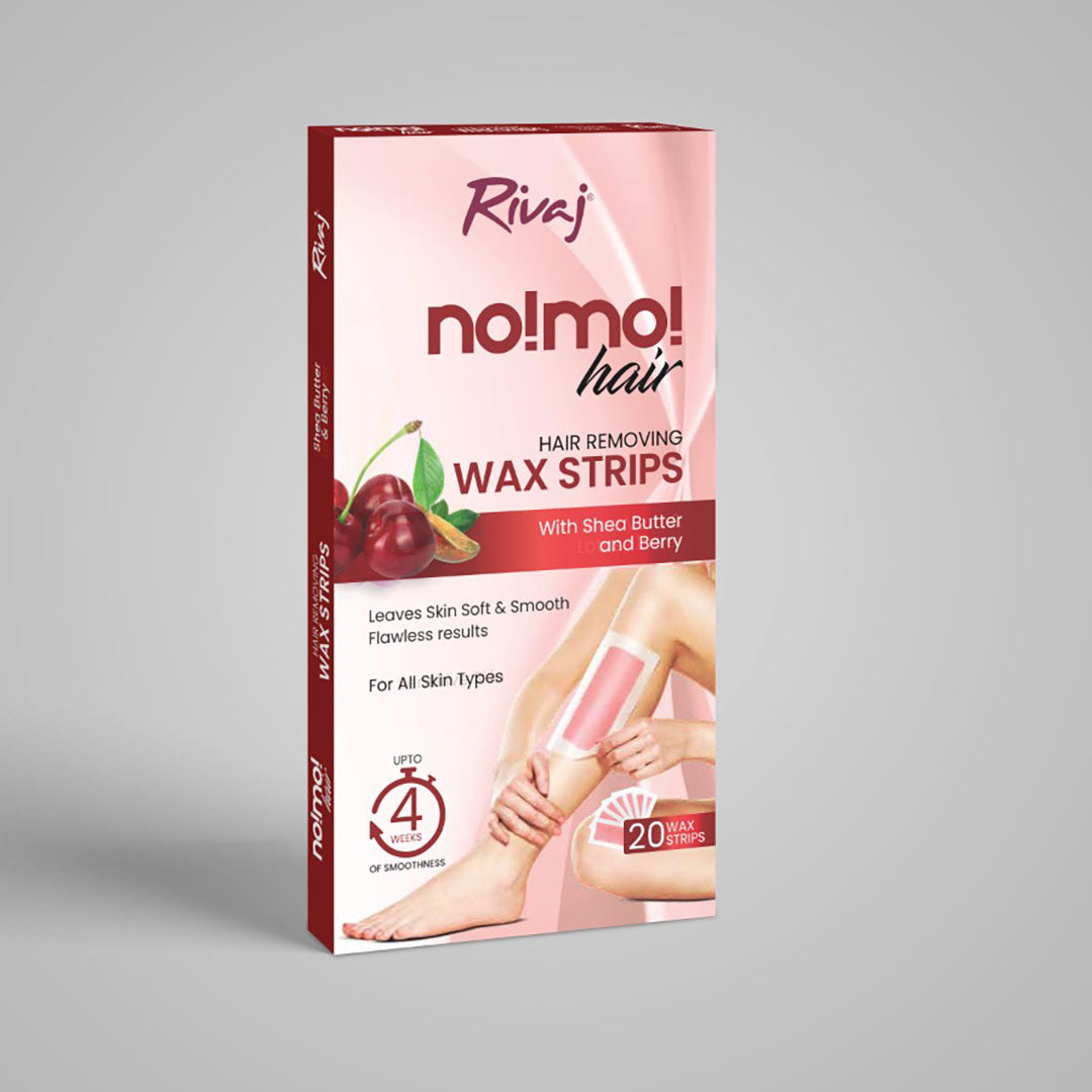 Rivaj Hair Removing Wax Strips (Shea Butter & Berry)