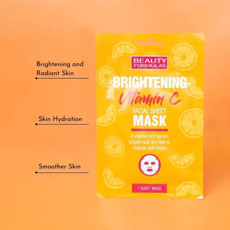 Beauty Formula Brightening Vitamin C Facial Sheet Mask