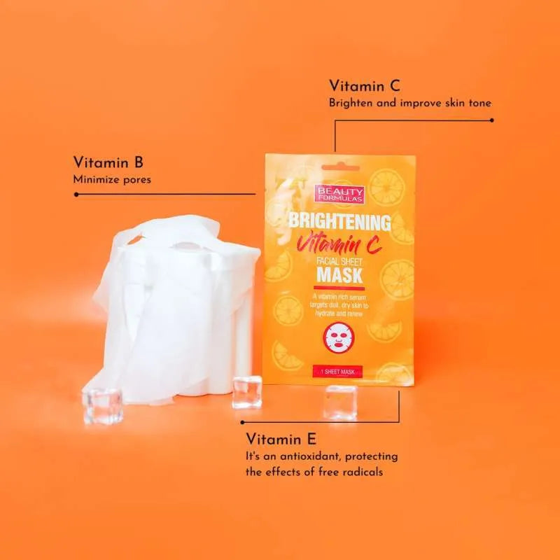 Beauty Formula Brightening Vitamin C Facial Sheet Mask