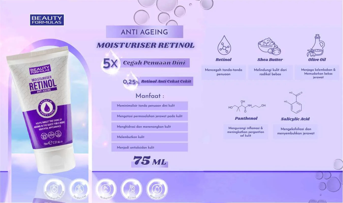 Beauty Formula Retinol Moisturiser 75ml