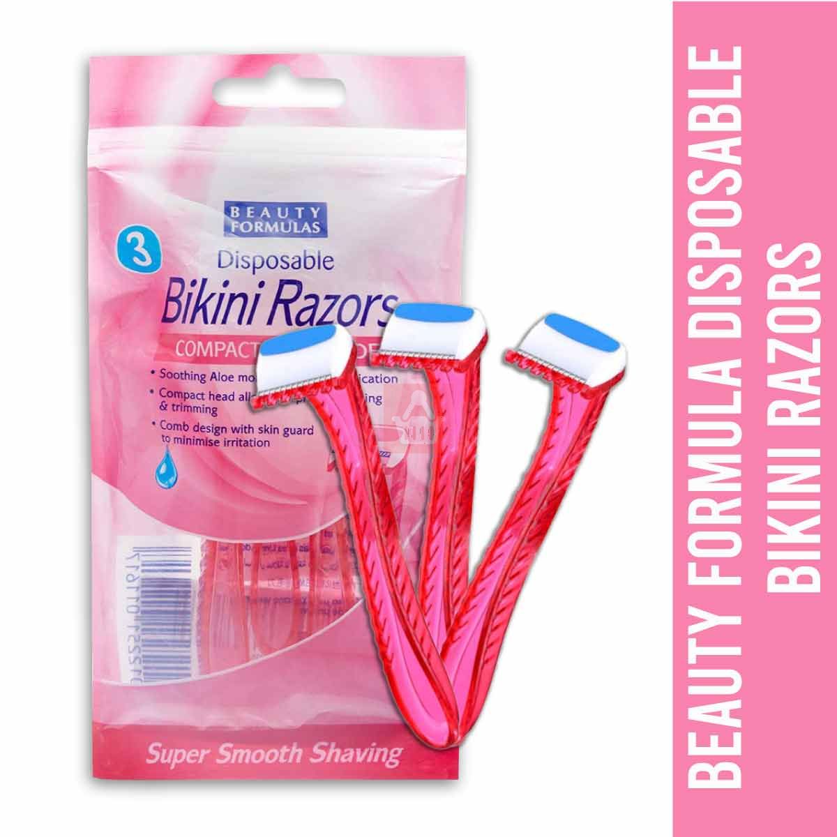 Beauty Formulas Disposable Bikini Ladies Razor (Pack Of 3)