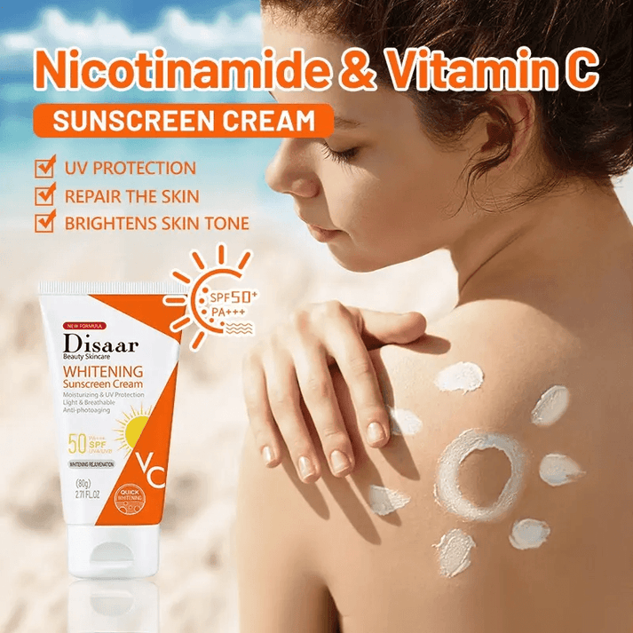 Disaar Whitening Vitamin C UV Protection SPF50 Sunscreen Cream 80g