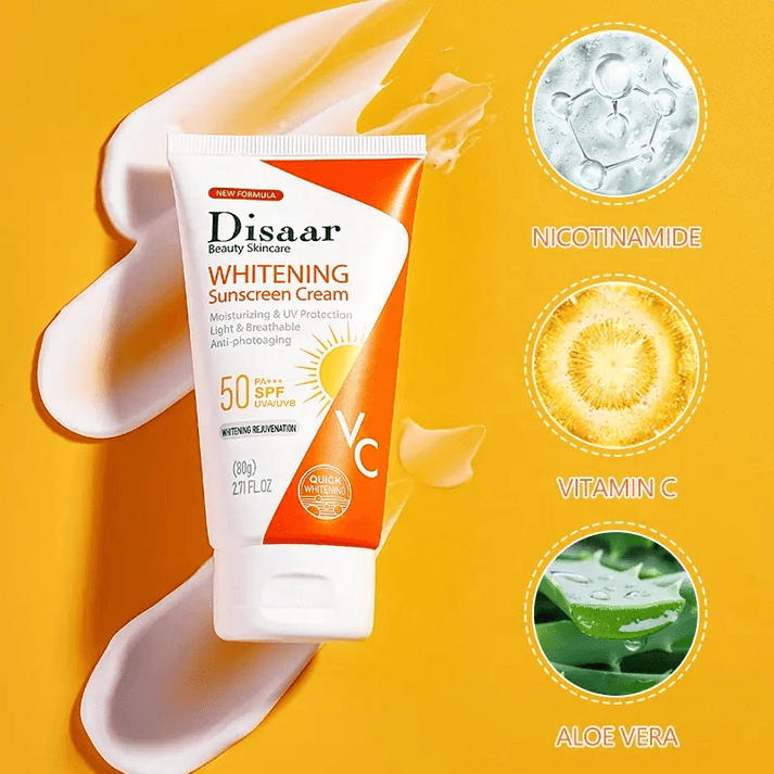 Disaar Whitening Vitamin C UV Protection SPF50 Sunscreen Cream 80g
