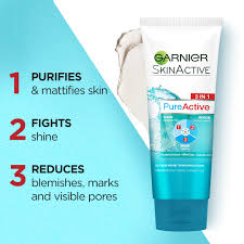 Garnier Pure Active 3 In 1 Clay Mask 50ml