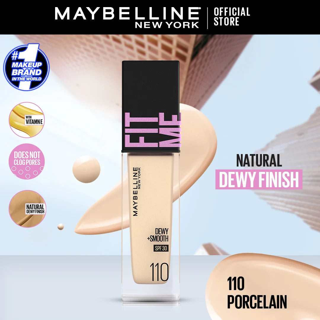 Maybelline Fit Me Dewy Pump Spf 110 Foundation 30ml