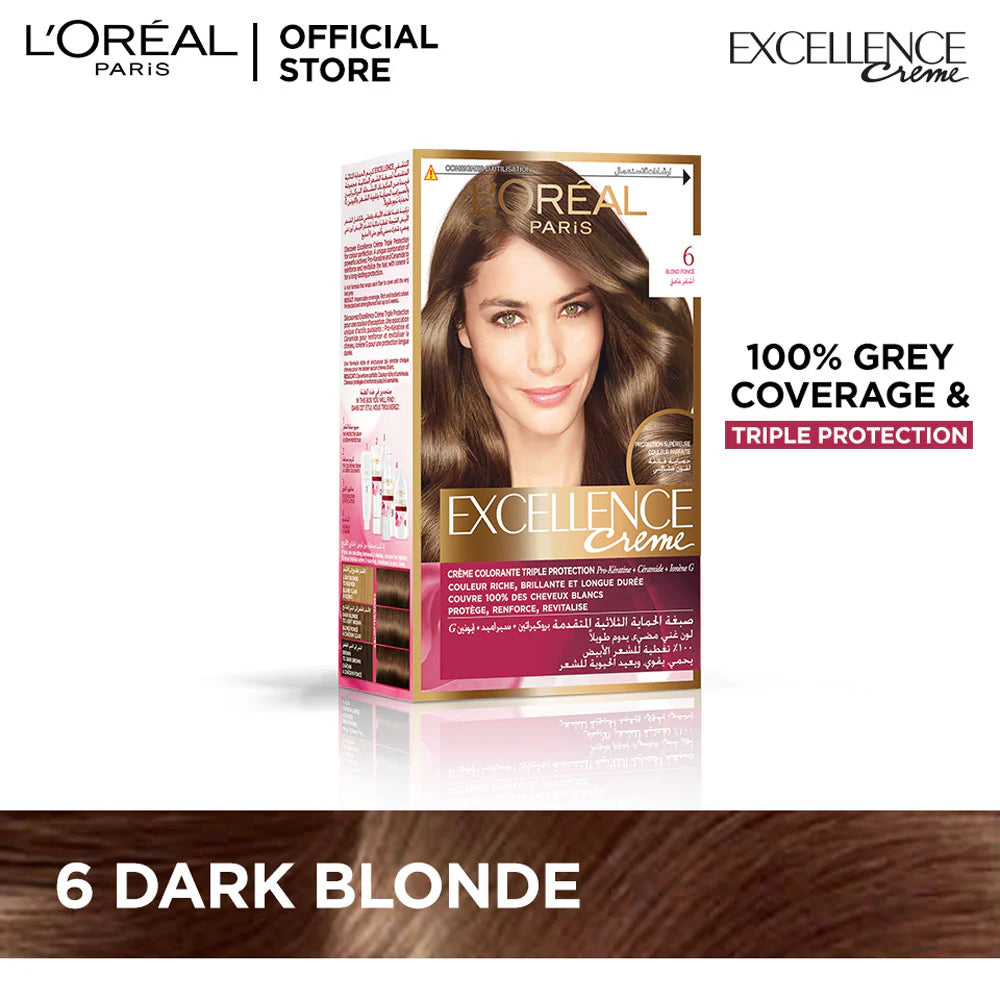 Loreal Excellence Hair Color Dark Blonde - 6