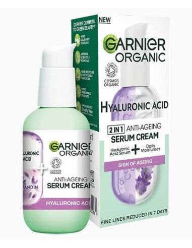 GARNIER HYALURONIC ACID & LAVANDIN SERUM CREAM