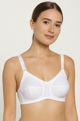 Belleza Lingerie Classic Cotton Bra - White