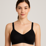 Belleza Lingerie  Gentle Classic Cotton Bra - Black