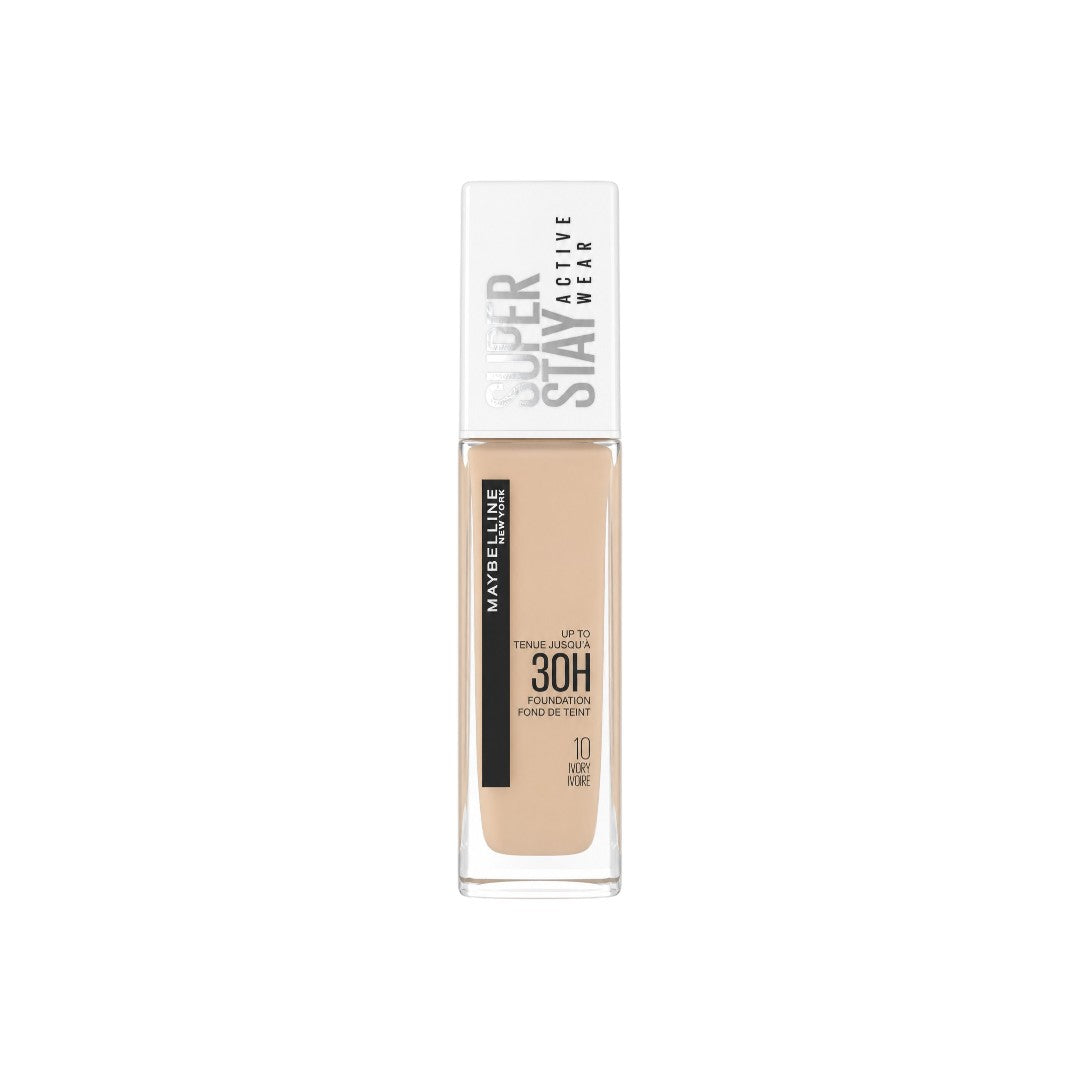 Maybelline 30Hr Superstay Activewear Foundation 30ml - 10 Ivory