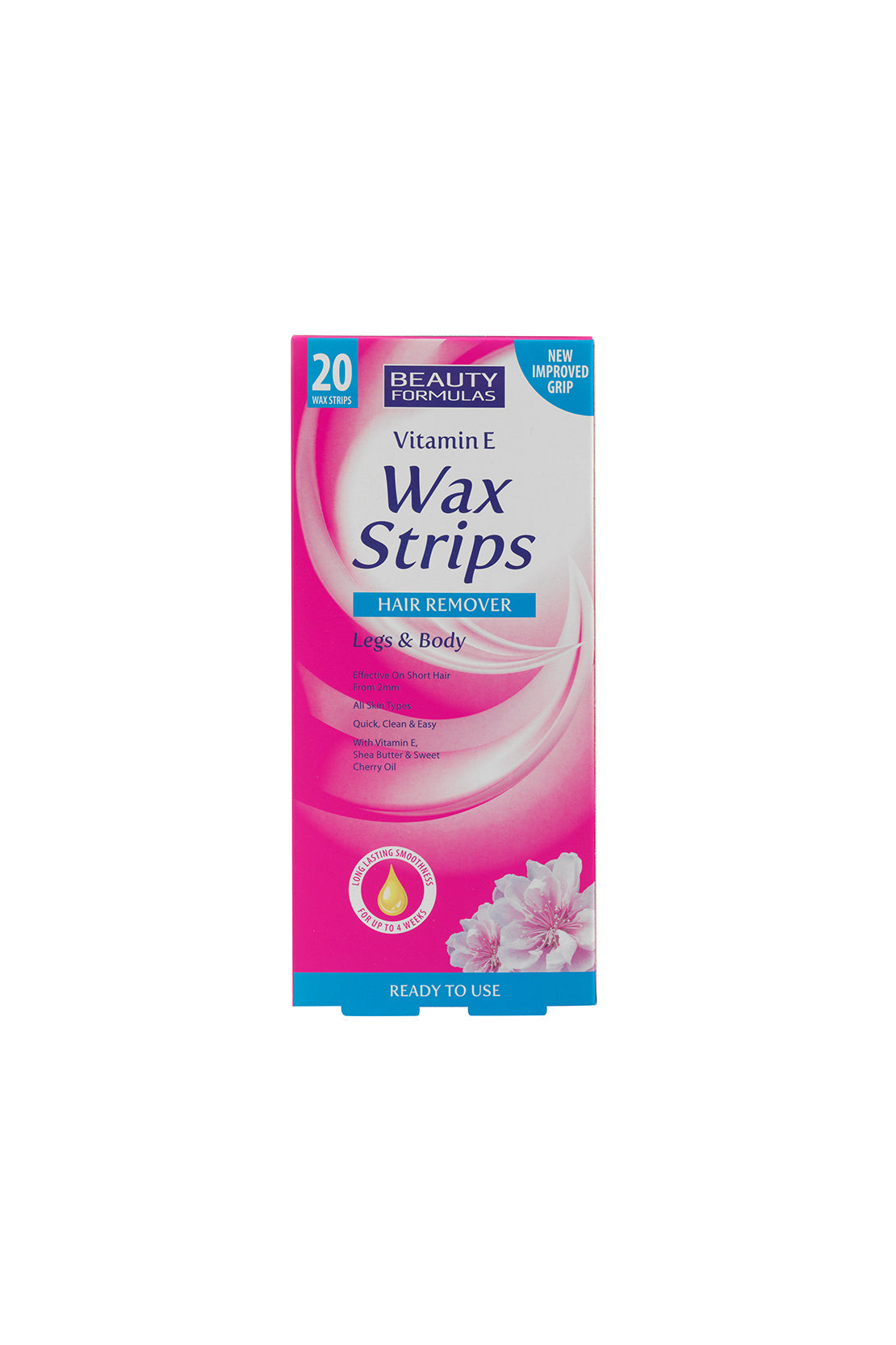 20'S Vitamin E Legs & Body Wax Hair Remover Strips RIOS