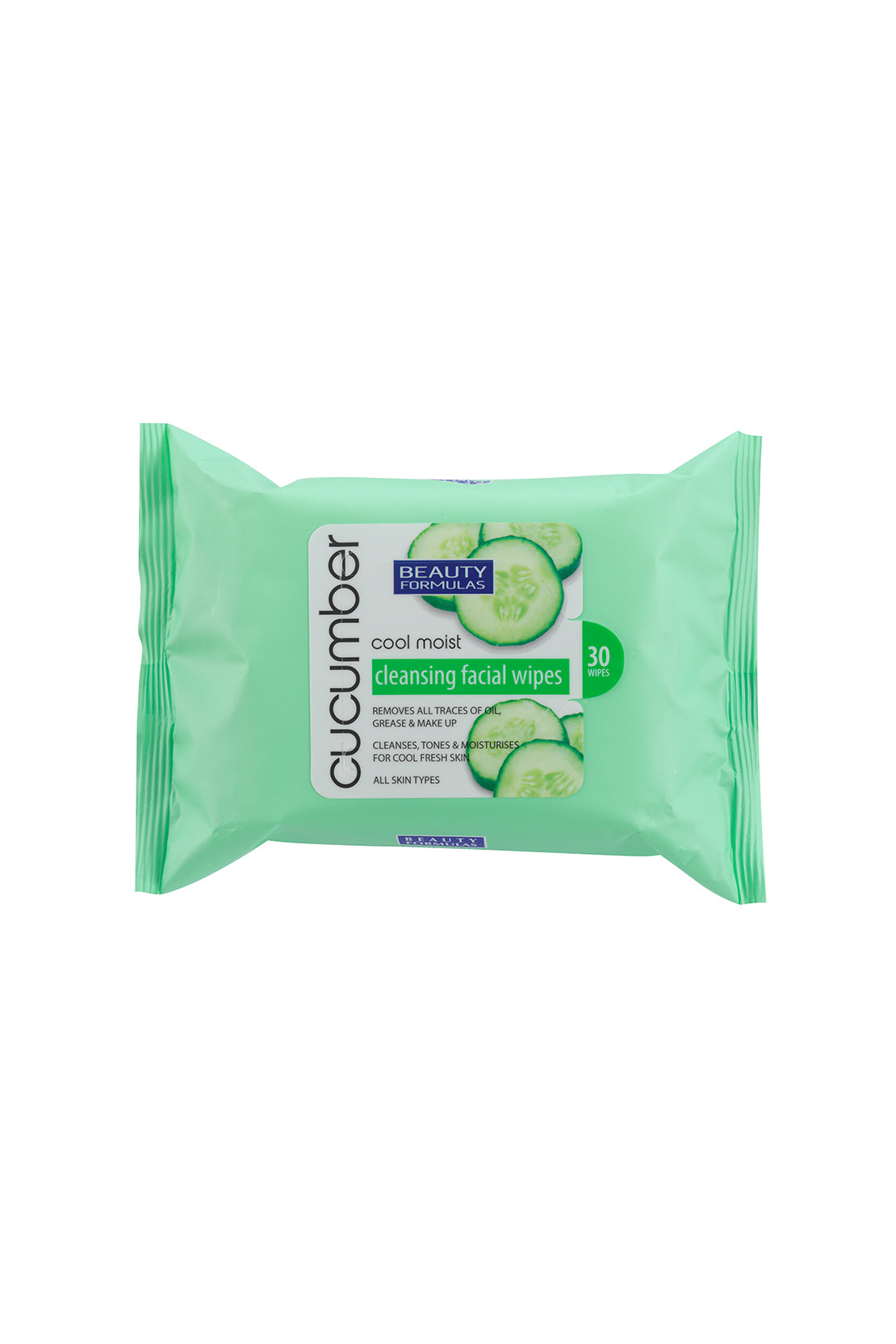 30'S Cool Moist Cucumber Cleansing Facial Wipes RIOS