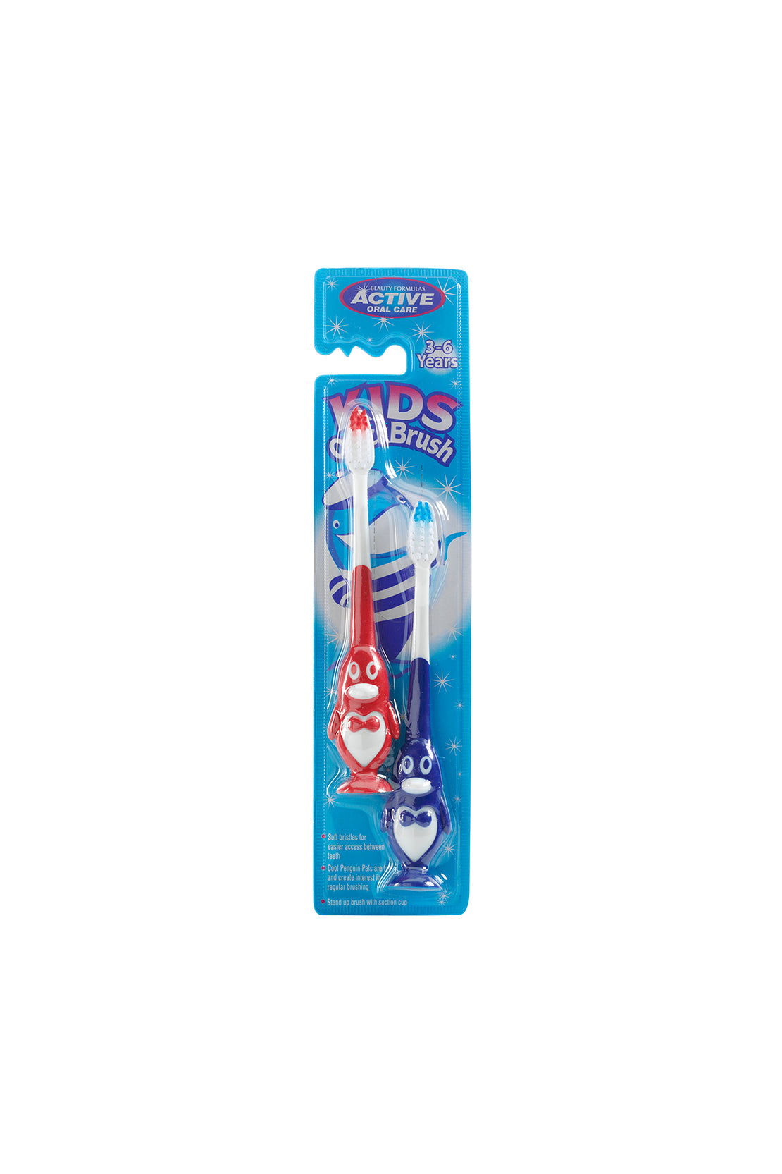 Active 2'S Kids Penguin Tooth Brush 3-6Years RIOS