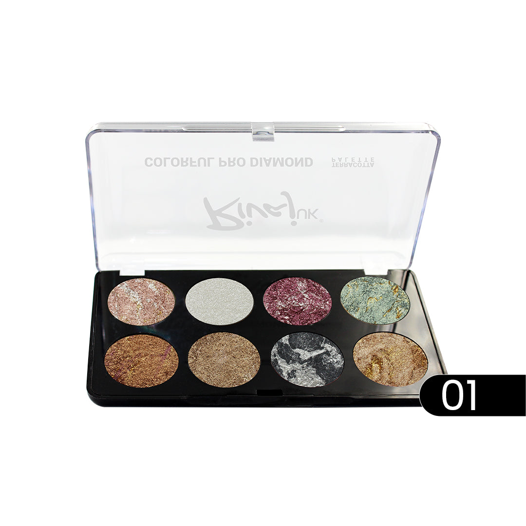 Rivaj Colorful Pro Diamond Terracotta Palette (8 in 1)