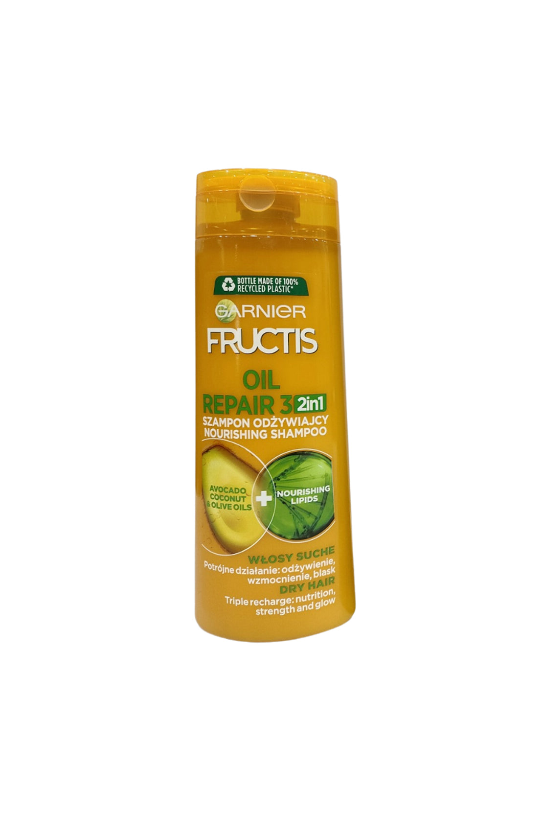 Fructis 2 in 1 Oil Repair 3 & Avocado Shampoo 400ml RIOS