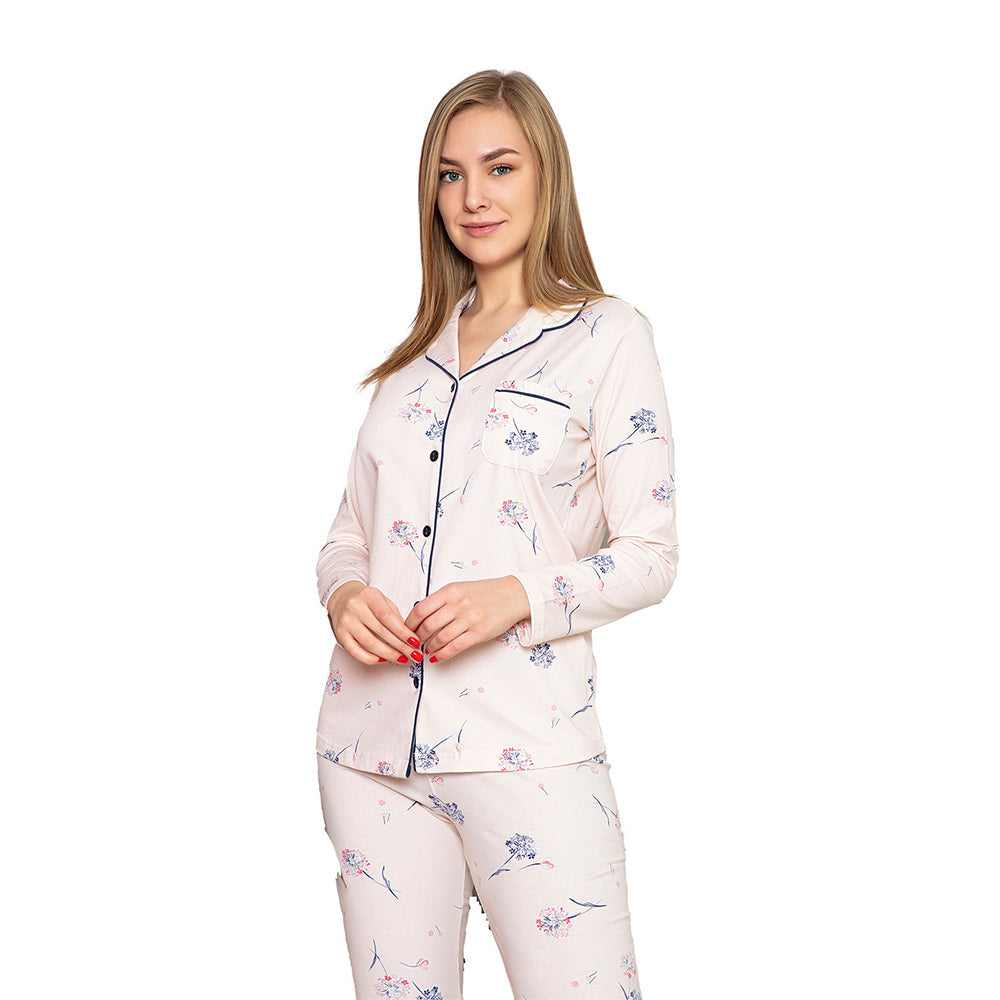 Buy Belleza Lingerie Full Sleeve Pajama Suit - 7378 | RIOS