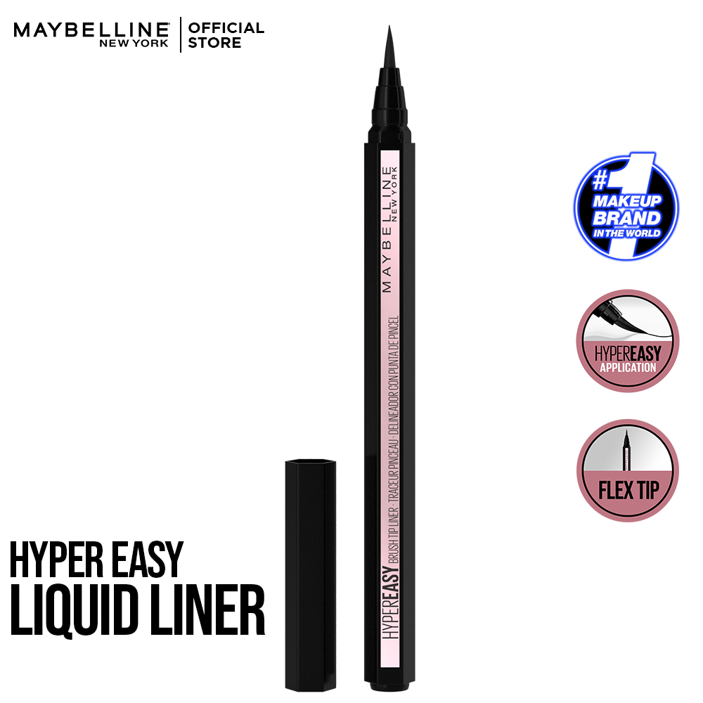 Hyper Easy Brush Tip Liquid Eye Liner - Black RIOS