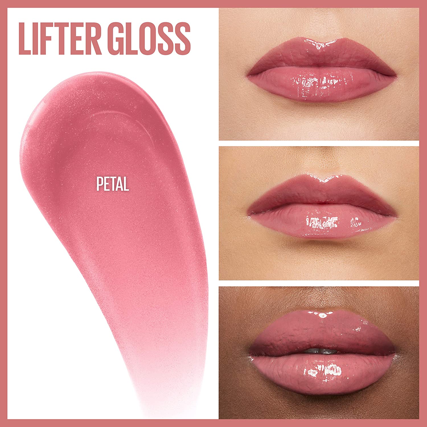 Lifter Gloss Hydrating Lip Gloss with Hyaluronic Acid - 005 Petal RIOS