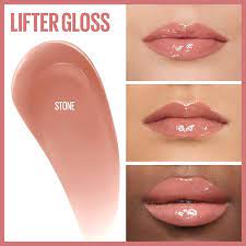 Lifter Gloss Hydrating Lip Gloss with Hyaluronic Acid - 008 Stone RIOS