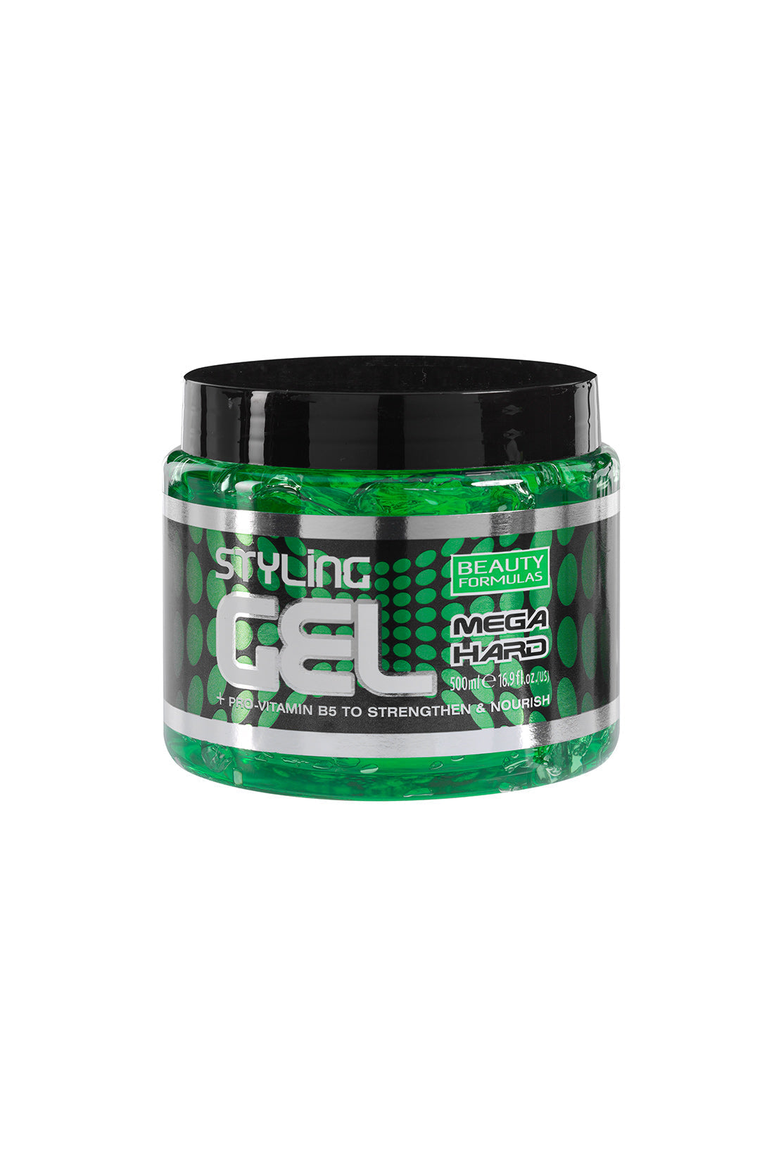 Mega Hard Green Pro vitamin B5 Styling Gel 500ml RIOS