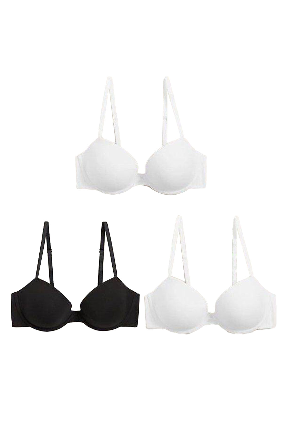 T330301 Lightly Padded With Wired Bra - Blue (Pack of 3) RIOS