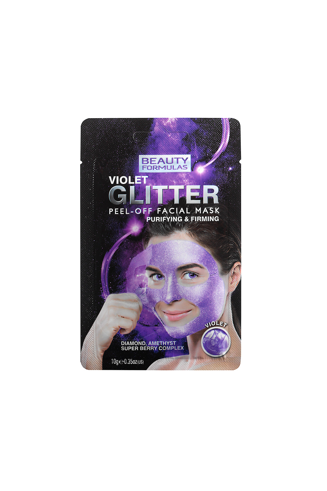 Violet Glitter Peel Off Facial Mask 10g RIOS