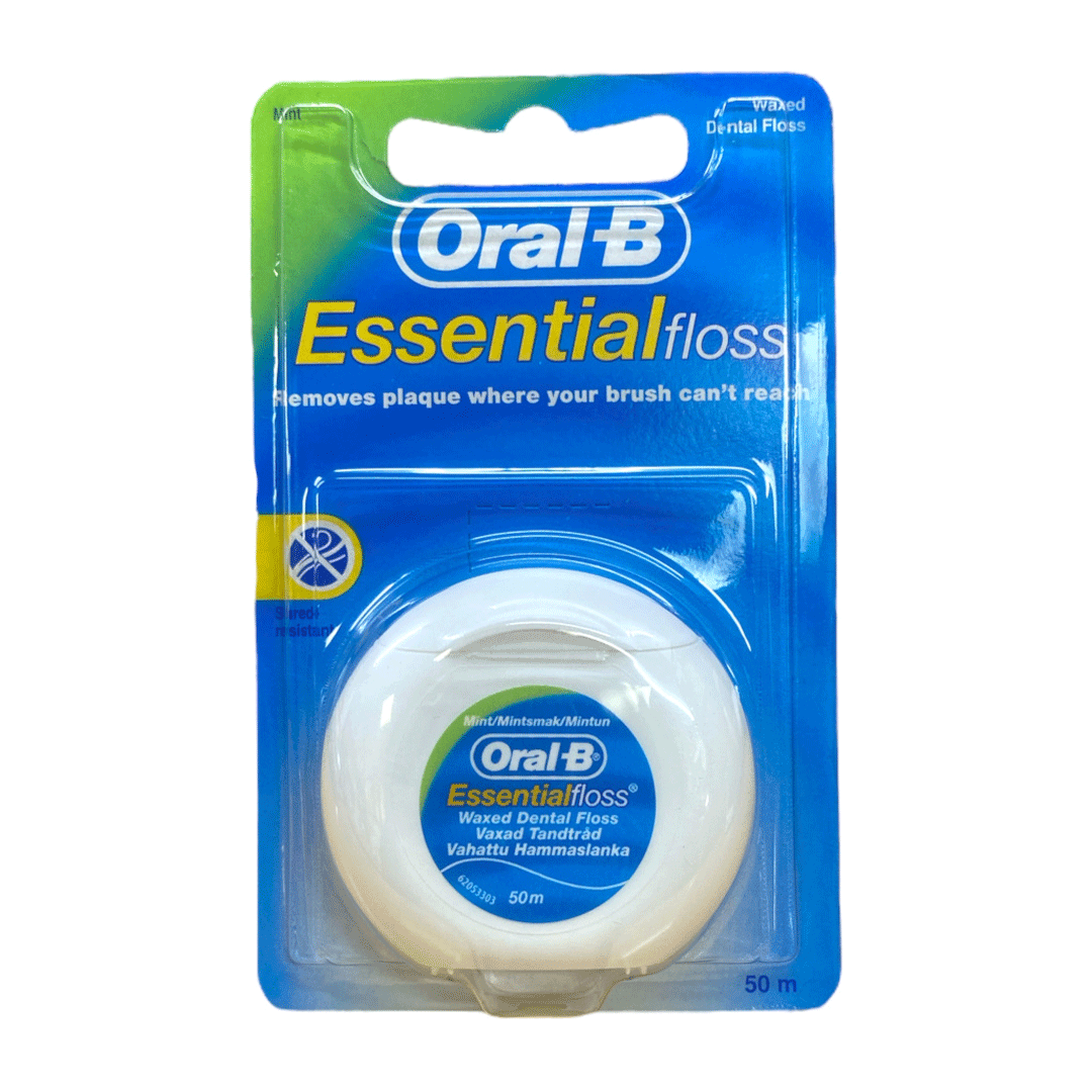 Oral B Mint Waxed Dental Floss 50Mtr RIOS